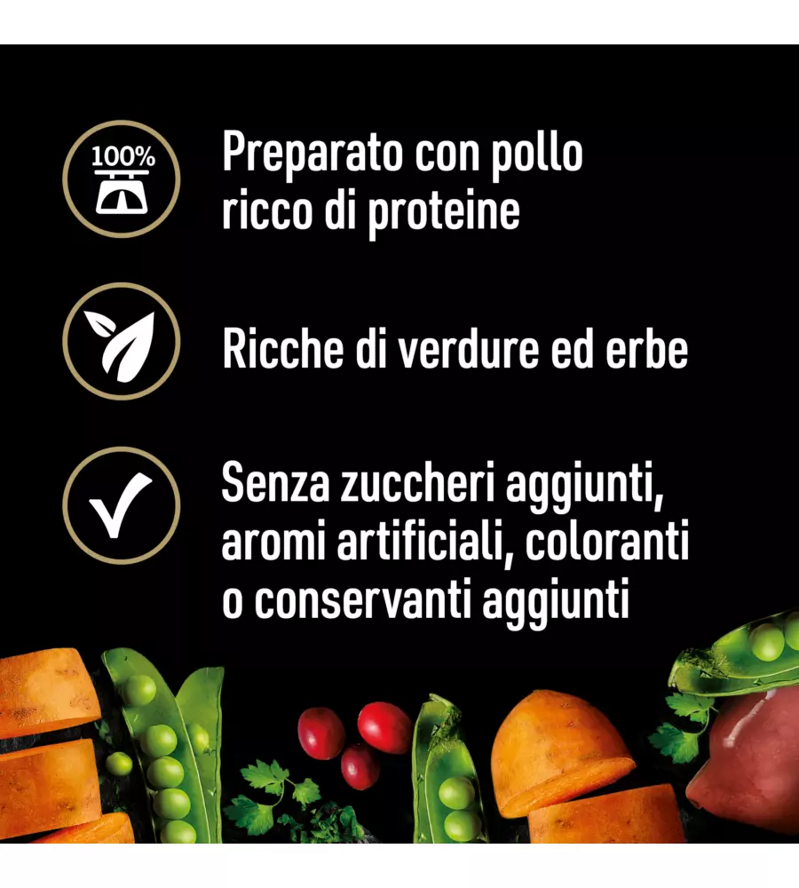 CESAR - UMIDO PER CANI POLLO, PATATE E PISELLI 400 GR